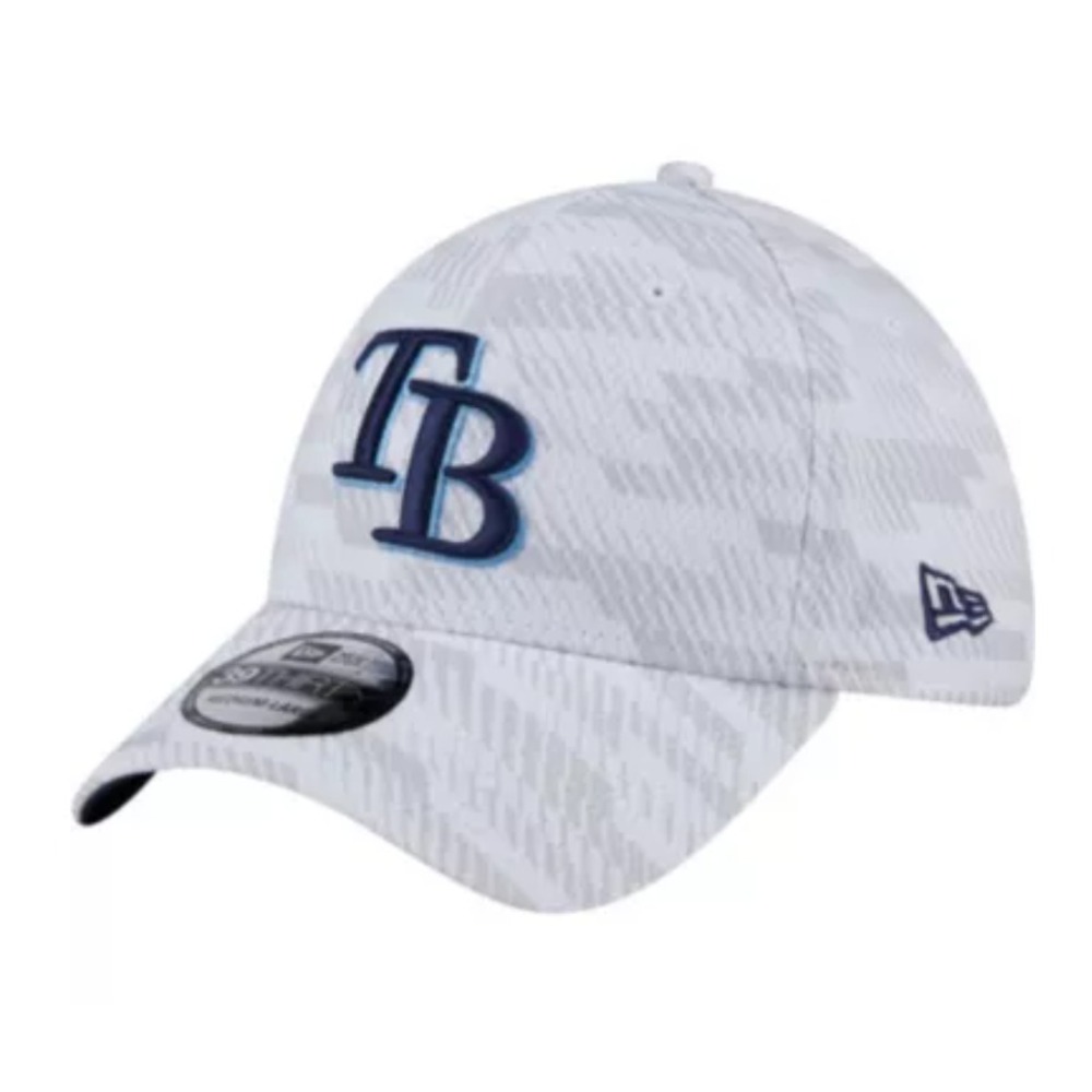New Era Tampa Bay Rays Hat Kids Child-Youth White 39THIRTY MLB Baseball Cap NEW